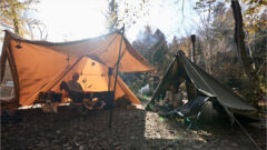 【キャンプ道具23選】登山からキャンプへ移行したグルキャンを楽しむ２人を取材！薪ストーブで楽しむ冬のキャンスタイル！